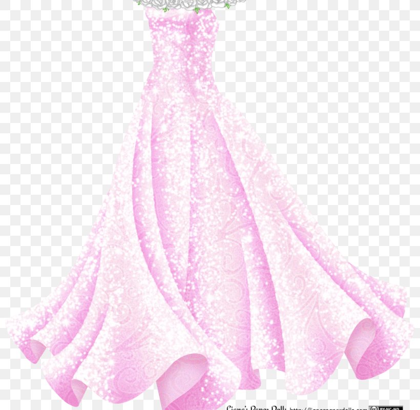 paper dolls pink dress