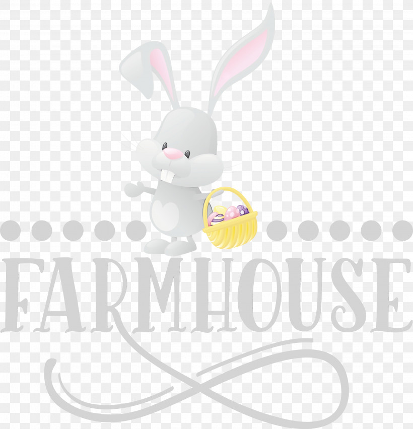 Easter Bunny, PNG, 2885x3000px, Farmhouse, Cartoon, Easter Bunny, Logo, Paint Download Free