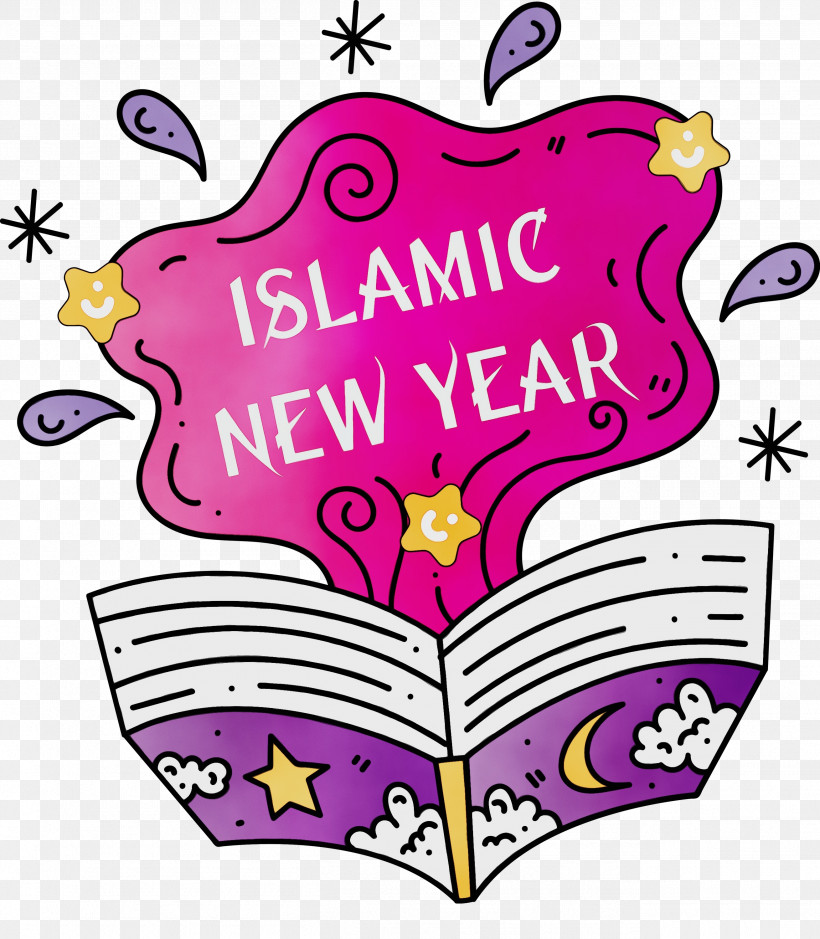 Logo Cartoon Pink M Line M-095, PNG, 2619x3000px, Islamic New Year, Arabic New Year, Cartoon, Heart, Hijri New Year Download Free