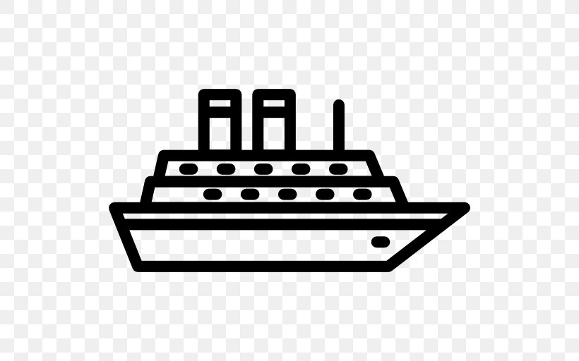 Cruise Ship Clip Art, PNG, 512x512px, Cruise Ship, Automotive Exterior, Black And White, Boat, Brand Download Free