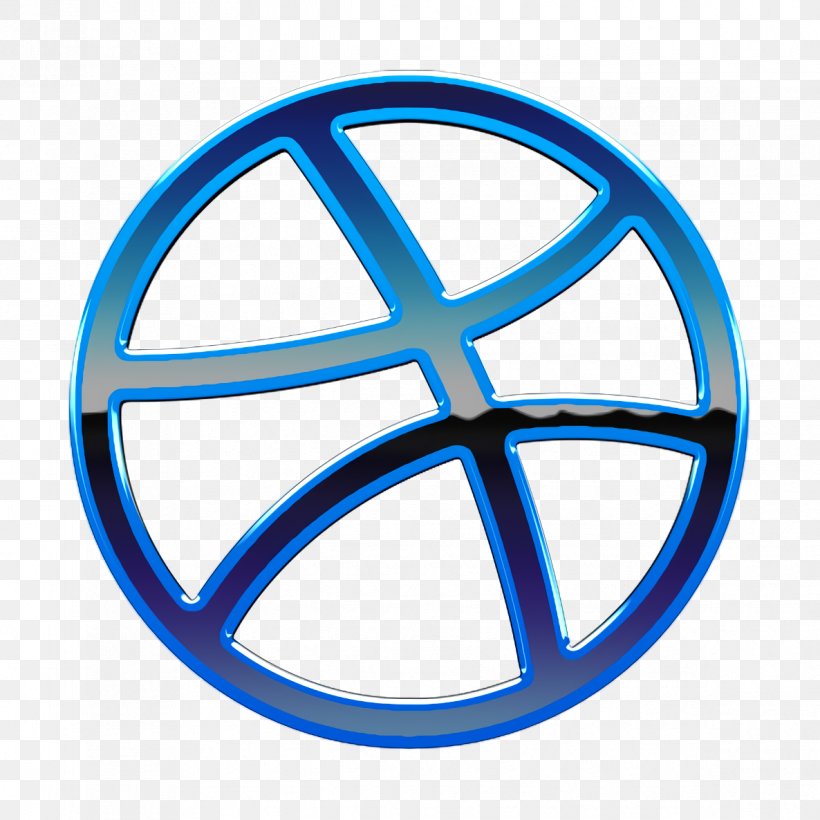 Dribbble Icon, PNG, 1186x1186px, Dribbble Icon, Blue, Electric Blue, Peace Symbols, Rim Download Free