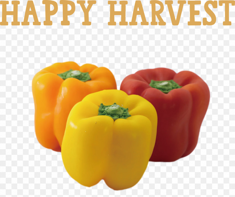 Happy Harvest Harvest Time, PNG, 3000x2516px, Happy Harvest, Bell Pepper, Cayenne Pepper, Chili Pepper, Fruit Download Free