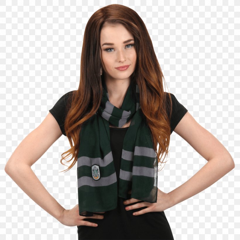 Harry Potter Outerwear Slytherin House Scarf Harry Potter (Literary Series), PNG, 850x850px, Harry Potter, Amazoncom, Brown Hair, Clothing, Cosplay Download Free