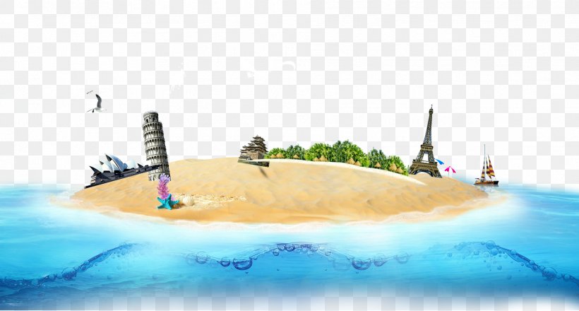 Beach Poster Illustration, PNG, 1918x1031px, Beach, Art, Banner, Mode Of Transport, Photography Download Free