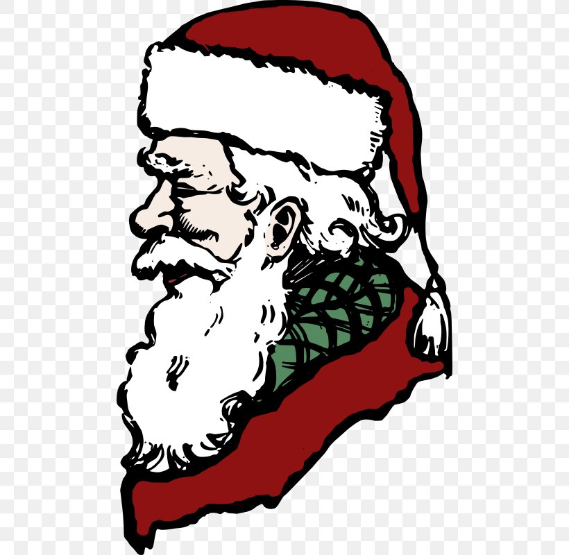 Santa Claus Drawing Clip Art, PNG, 484x800px, Santa Claus, Art, Artwork, Black And White, Cartoon Download Free