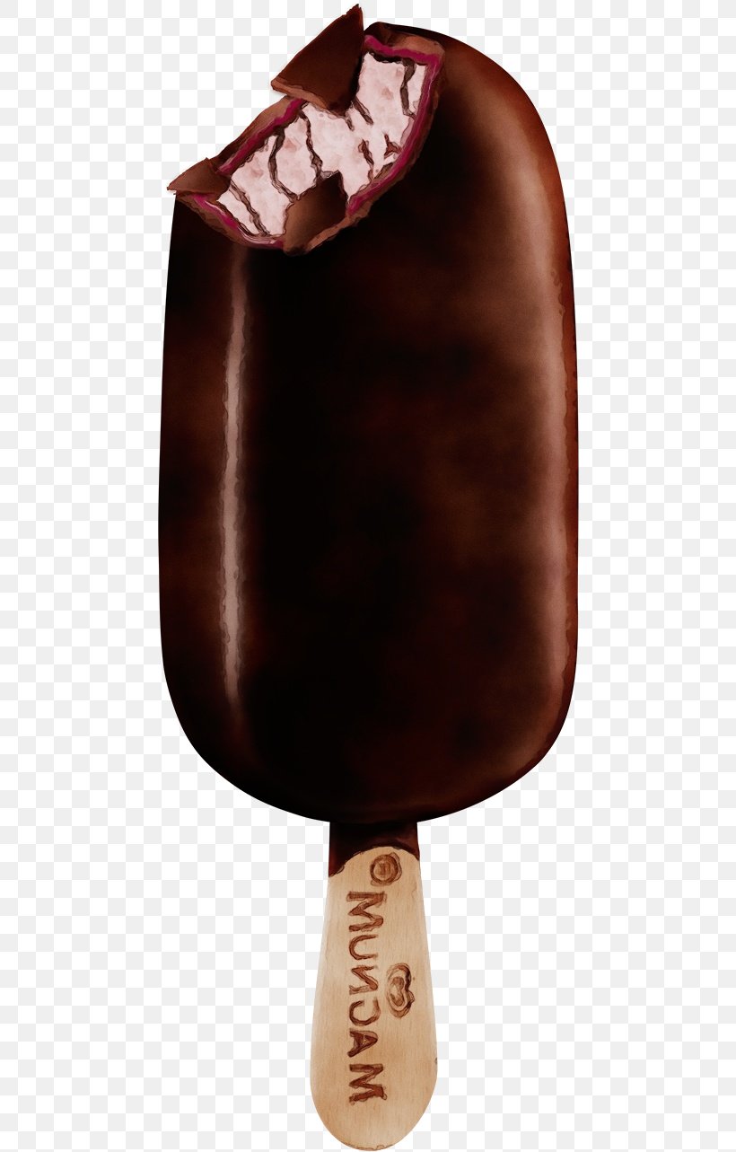 Brown Ice Cream Bar Ice Pop Leather, PNG, 500x1283px, Watercolor, Brown, Ice Cream Bar, Ice Pop, Leather Download Free