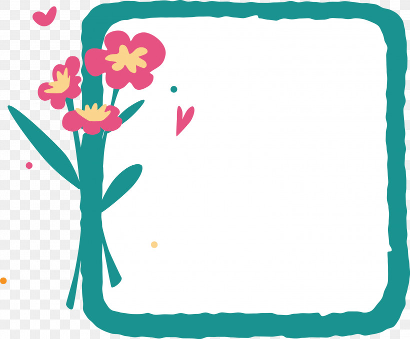 Flower Frame, PNG, 3000x2487px, Flower Frame, Cartoon, Cut Flowers, Drawing, Floral Design Download Free