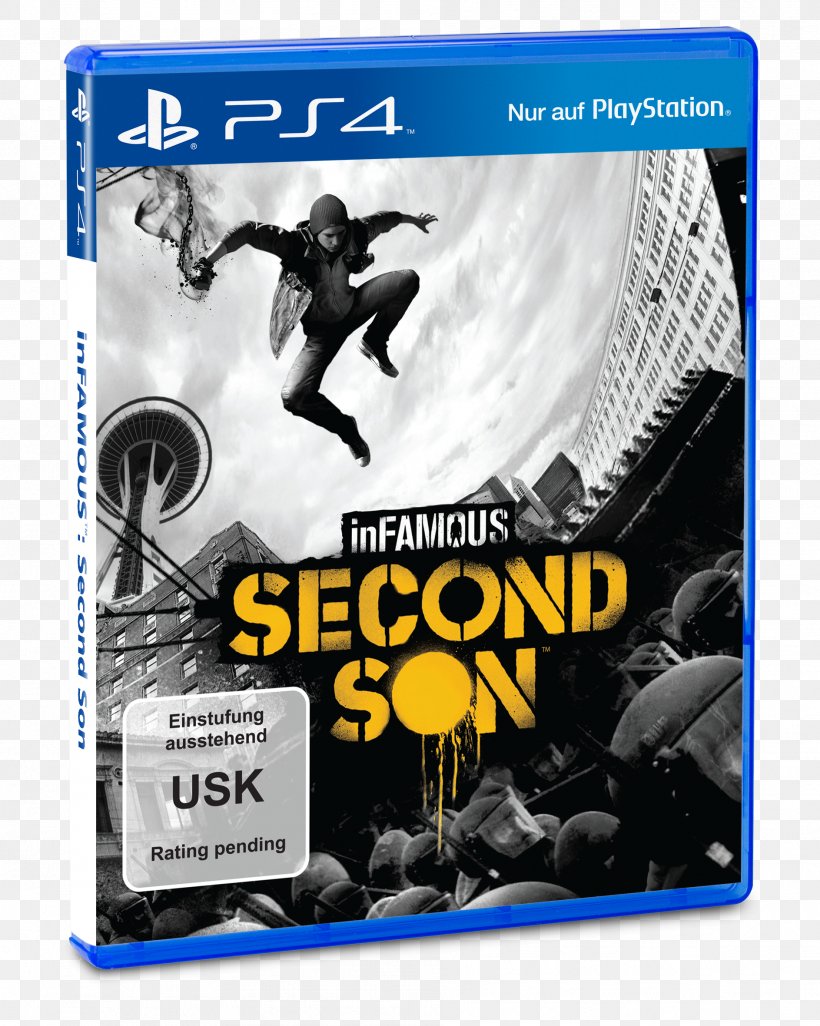 Infamous Second Son Xbox 360 PlayStation 4 PlayStation 3, PNG, 1887x2362px, Infamous Second Son, Angry Birds Star Wars, Brand, Dvd, Game Download Free