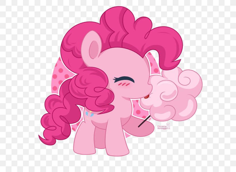 Pinkie Pie Cotton Candy Pony Equestria, PNG, 600x600px, Watercolor, Cartoon, Flower, Frame, Heart Download Free