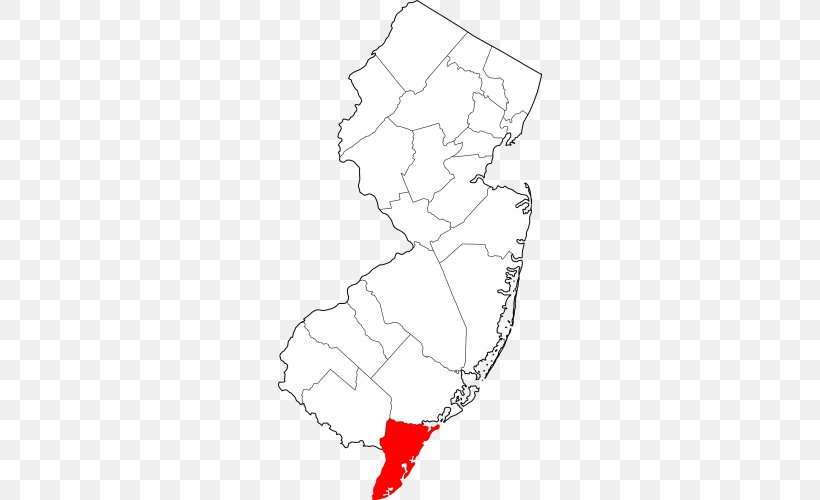 Salem County, New Jersey Middlesex County Union County, New Jersey Hunterdon County, New Jersey Morris County, PNG, 500x500px, Salem County New Jersey, Area, Artwork, Black And White, Cape May County New Jersey Download Free