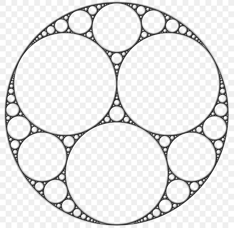 Apollonian Gasket Fractal Circle Packing Mathematics Tangent, PNG, 800x800px, Apollonian Gasket, Apollonian Circles, Apollonian Sphere Packing, Apollonius Of Perga, Area Download Free