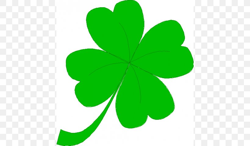 Four-leaf Clover, PNG, 640x480px, Fourleaf Clover, Cartoon, Clover, Coloring Book, Flowering Plant Download Free