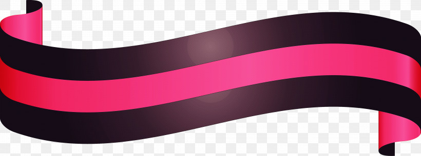 Ribbon S Ribbon, PNG, 4352x1621px, Ribbon, Auto Part, Belt, Headband, Magenta Download Free