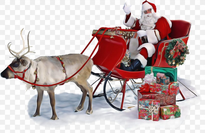 Santa Claus, PNG, 1536x1000px, Reindeer, Cart, Christmas Eve, Deer, Horse And Buggy Download Free