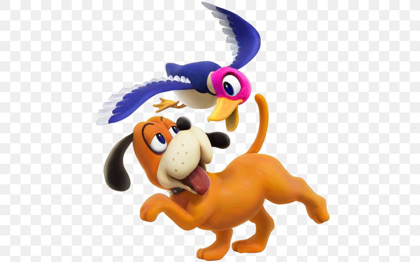 Super Smash Bros. For Nintendo 3DS And Wii U Duck Hunt NES Zapper, PNG, 512x512px, Duck Hunt, Animal Figure, Carnivoran, Cat Like Mammal, Dog Like Mammal Download Free