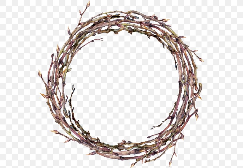 Twig Wreath Watercolor Painting, PNG, 561x567px, Twig, Advent Wreath, Branch, Christmas, Drawing Download Free