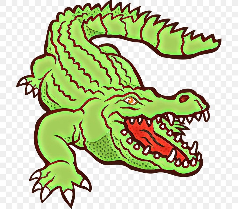 Alligator Crocodilia Crocodile Green Dragon Clip Art, PNG, 707x720px, Cartoon, Alligator, Crocodile, Crocodilia, Fictional Character Download Free