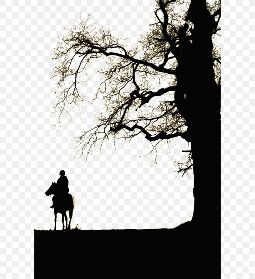 Horse Light Tree, PNG, 600x899px, Horse, Author, Black And White, Branch, Feeling Download Free
