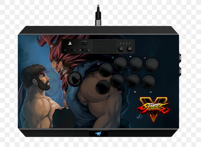 Street Fighter V Arcade Controller Razer Panthera Razer Inc. PlayStation 4, PNG, 800x600px, Street Fighter V, Arcade Controller, Arcade Game, Capcom, Electronics Download Free