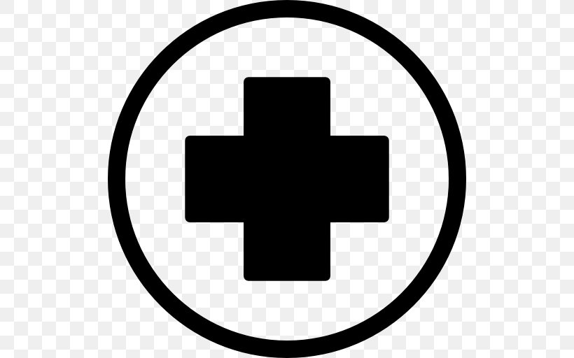 Symbol, PNG, 512x512px, First Aid Supplies, Area, Black And White, Hospital, Injury Download Free