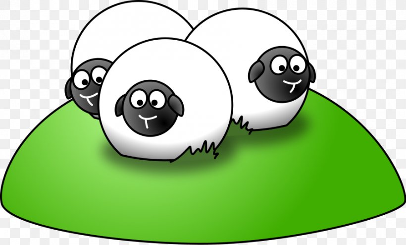 Sheep Cartoon Clip Art, PNG, 900x543px, Sheep, Area, Black And White, Cartoon, Drawing Download Free