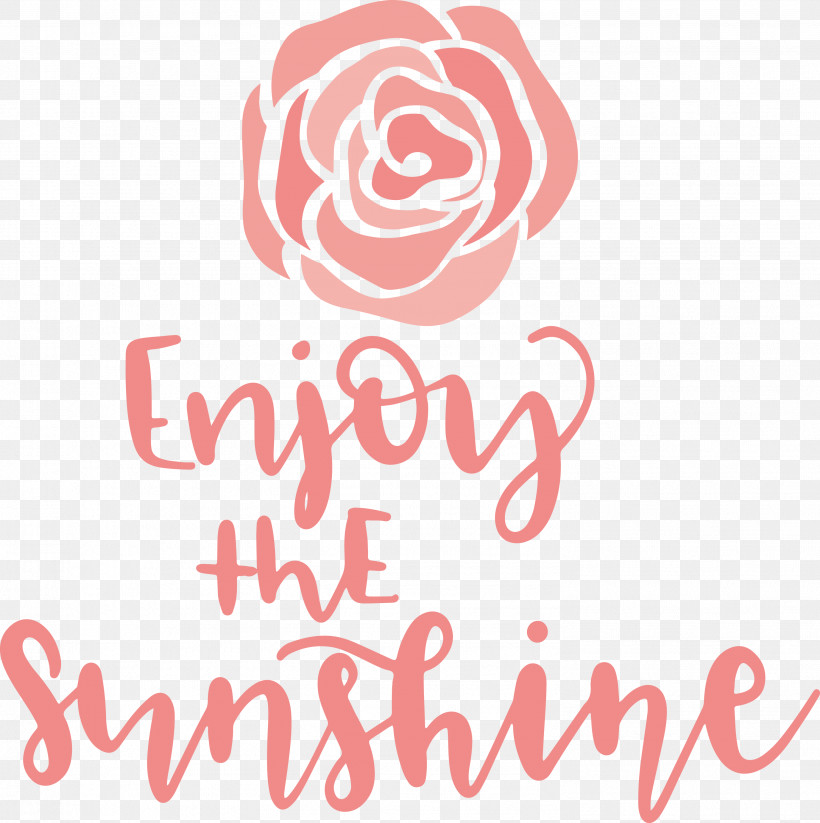 Sunshine Enjoy The Sunshine, PNG, 2986x3000px, Sunshine, Biology, Calligraphy, Flower, Line Download Free