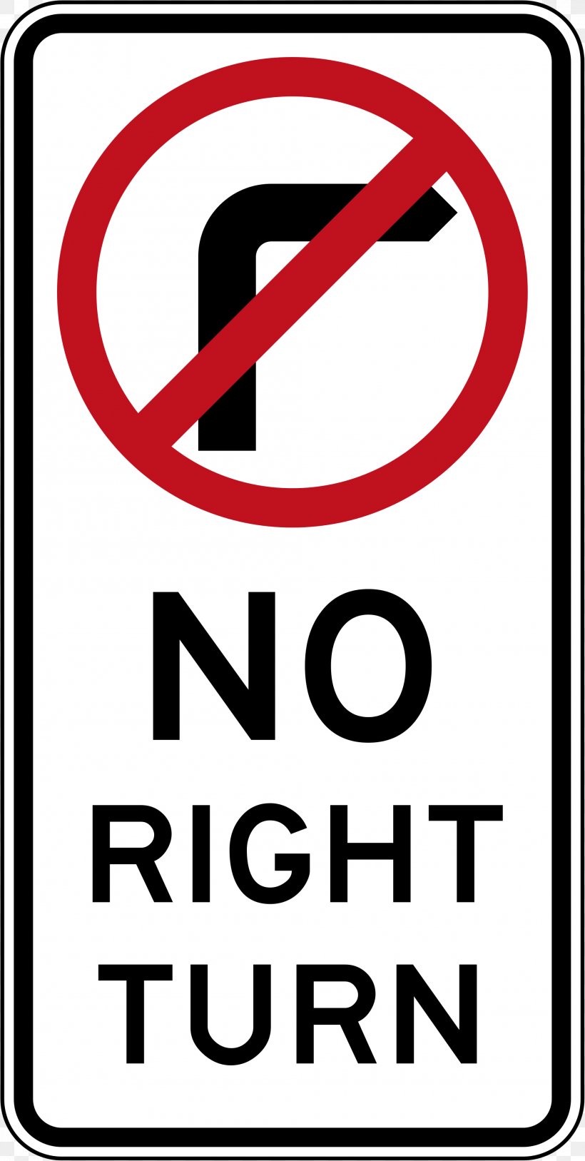 Traffic Sign Regulatory Sign Turn On Red U-turn, PNG, 2000x3970px, Traffic Sign, Area, Australian Road Rules, Brand, Logo Download Free