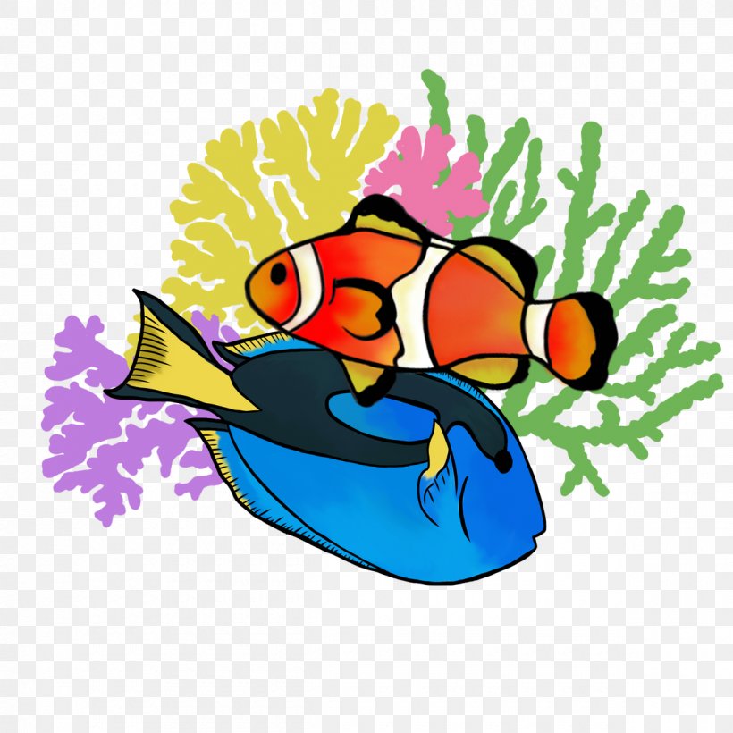 Illustration Clip Art Cartoon Fish Beak, PNG, 1200x1200px, Cartoon, Anemone Fish, Beak, Fish, Pomacentridae Download Free