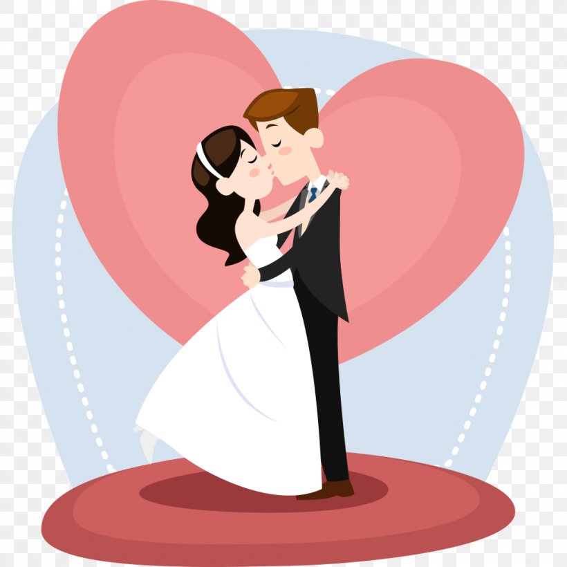 Wedding Bride And Groom, PNG, 1000x1000px, Watercolor, Cartoon, Flower, Frame, Heart Download Free