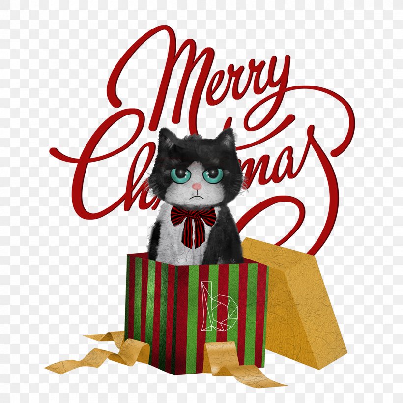 Christmas Royalty-free Clip Art, PNG, 1200x1200px, Christmas, Carnivoran, Cat, Cat Like Mammal, Christmas Card Download Free