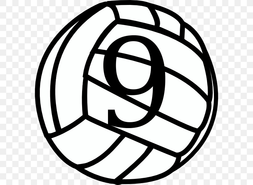 Clip Art Beach Volleyball Openclipart Download, PNG, 594x598px, Volleyball, Area, Ball, Beach Volleyball, Black And White Download Free