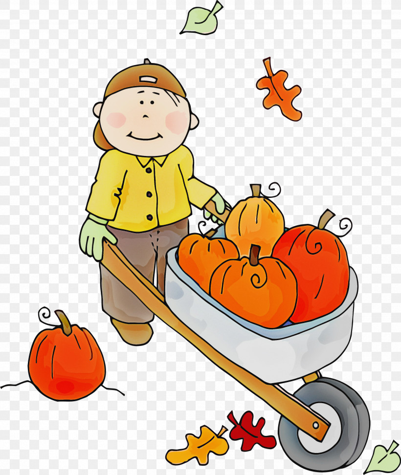 Kid Thanksgving Pumpin, PNG, 2530x3000px, Kid, Autumn, Calabaza, Cartoon, Plant Download Free