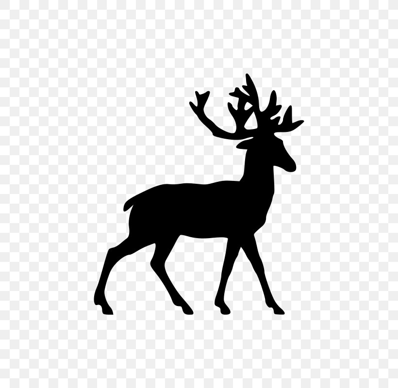 White-tailed Deer Reindeer Moose Clip Art, PNG, 566x800px, Deer, Antler, Black And White, Blacktailed Deer, Christmas Download Free