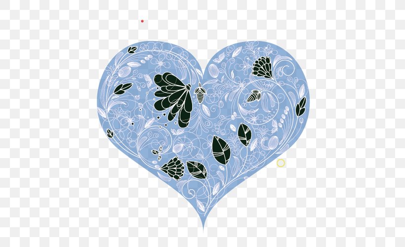Heart Download, PNG, 500x500px, Heart, Blue, Butterfly, Dots Per Inch, Insect Download Free
