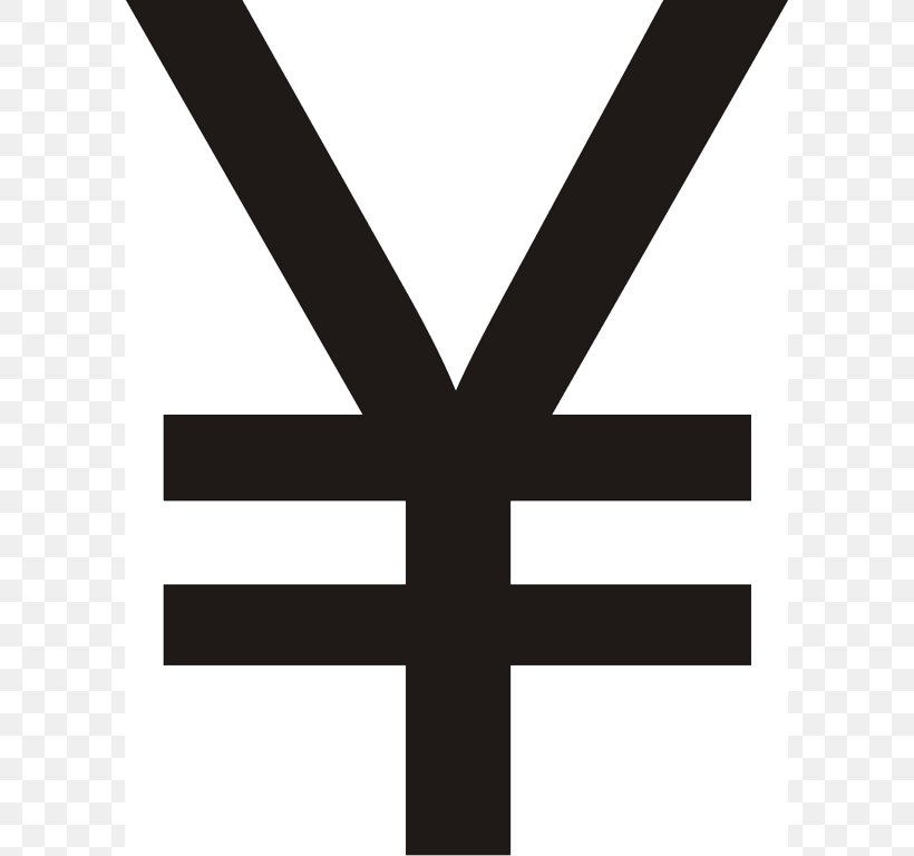 Japanese Yen Currency Symbol Pound Sterling, PNG, 595x768px, Japanese Yen, Black And White, Cross, Currency, Currency Symbol Download Free