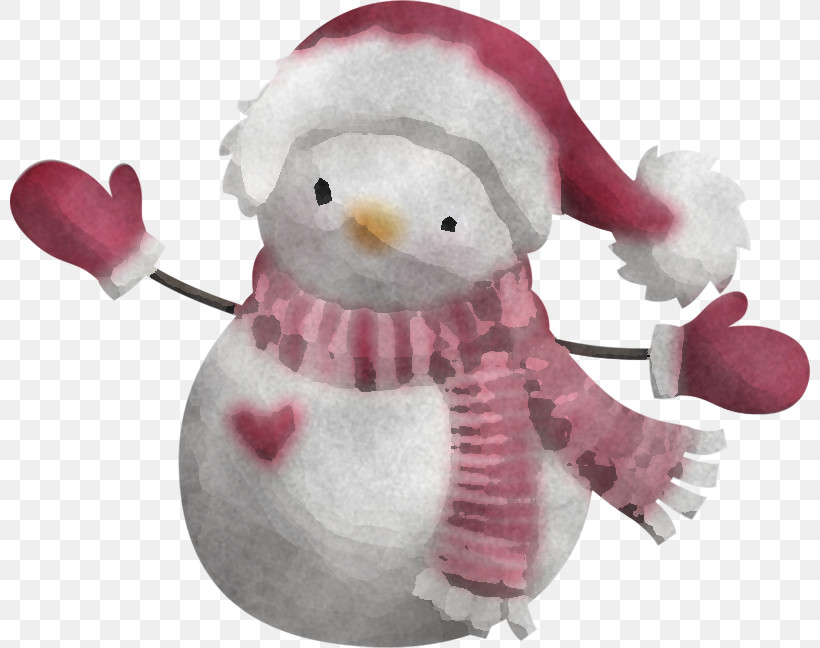 Baby Toys, PNG, 800x648px, Stuffed Toy, Baby Toys, Pink, Plush, Snowman Download Free