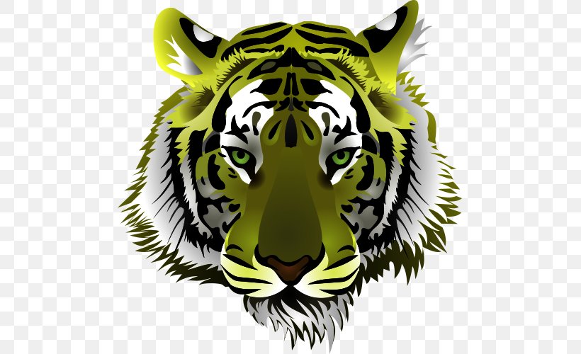 Tiger Drawing Clip Art, PNG, 500x500px, Tiger, Big Cats, Carnivoran, Cat Like Mammal, Drawing Download Free