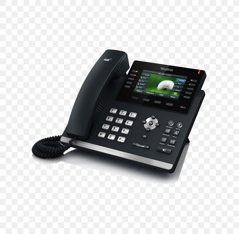 VoIP Phone Yealink SIP-T46G Session Initiation Protocol Telephone Skype For Business, PNG, 800x800px, Voip Phone, Answering Machine, Business Telephone System, Corded Phone, Electronic Instrument Download Free
