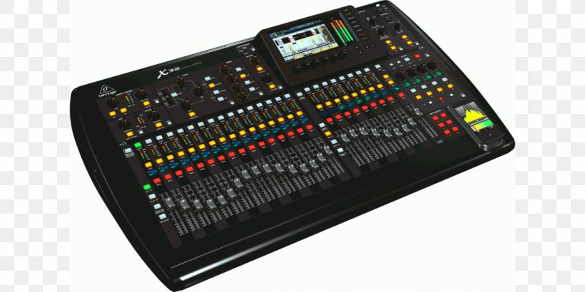 BEHRINGER X32 Audio Mixers Digital Mixing Console, PNG, 1100x550px, Watercolor, Cartoon, Flower, Frame, Heart Download Free