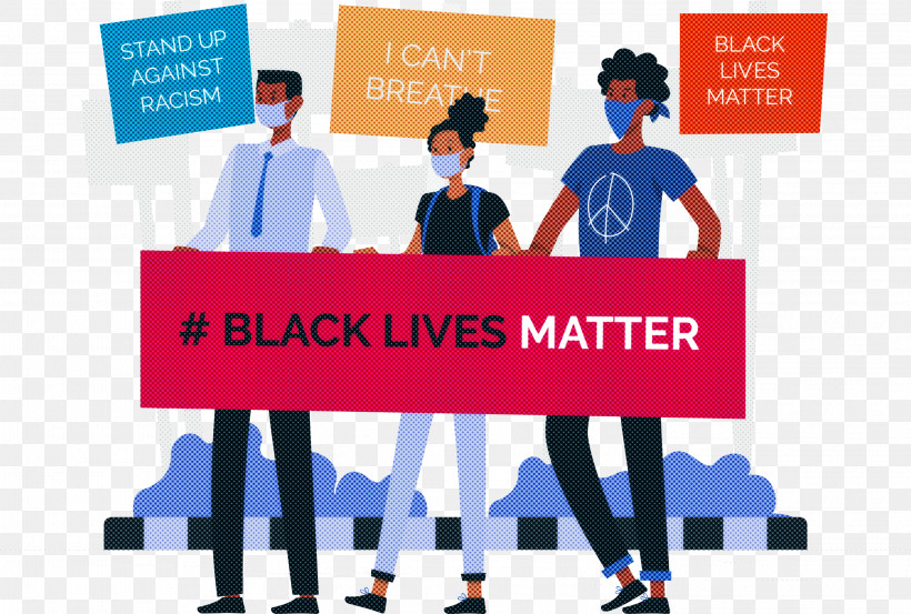 Black Lives Matter STOP RACISM, PNG, 2998x2023px, Black Lives Matter, Cartoon, Logo, Organization, Poster Download Free