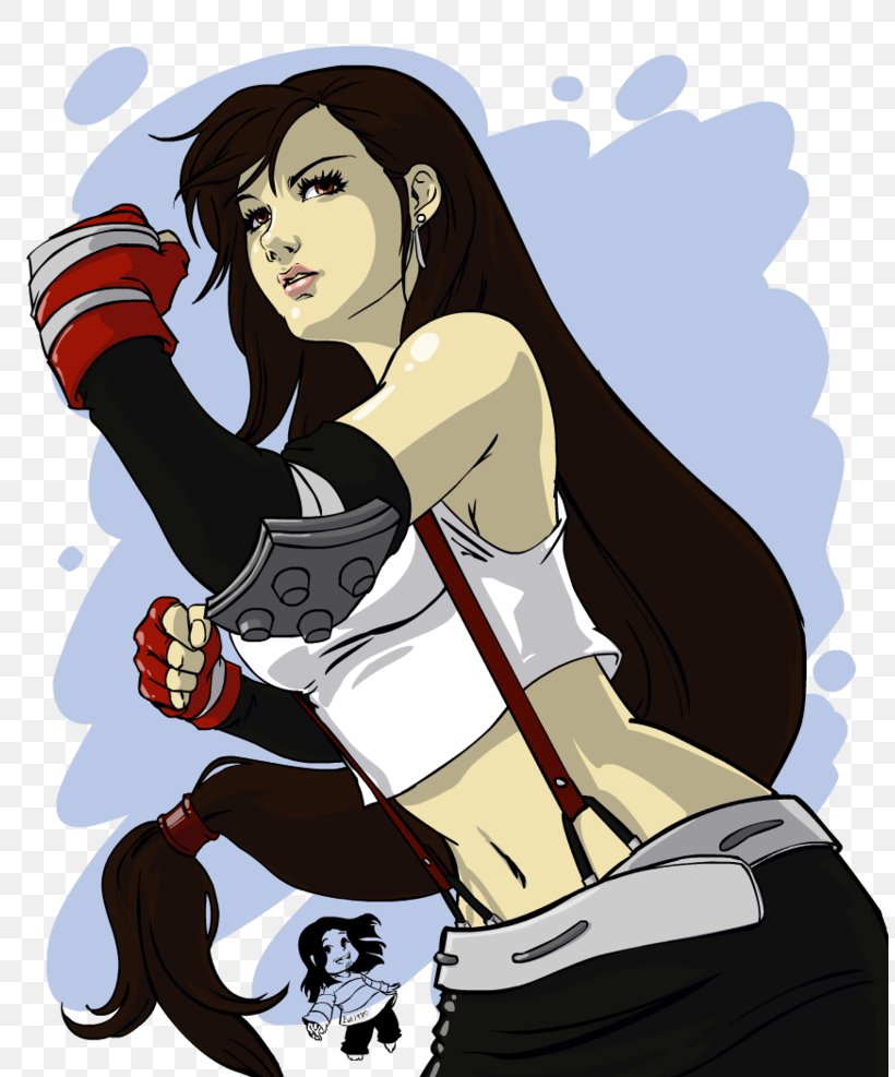 Tifa Lockhart Final Fantasy VII Fan Art DeviantArt, PNG, 809x987px, Watercolor, Cartoon, Flower, Frame, Heart Download Free