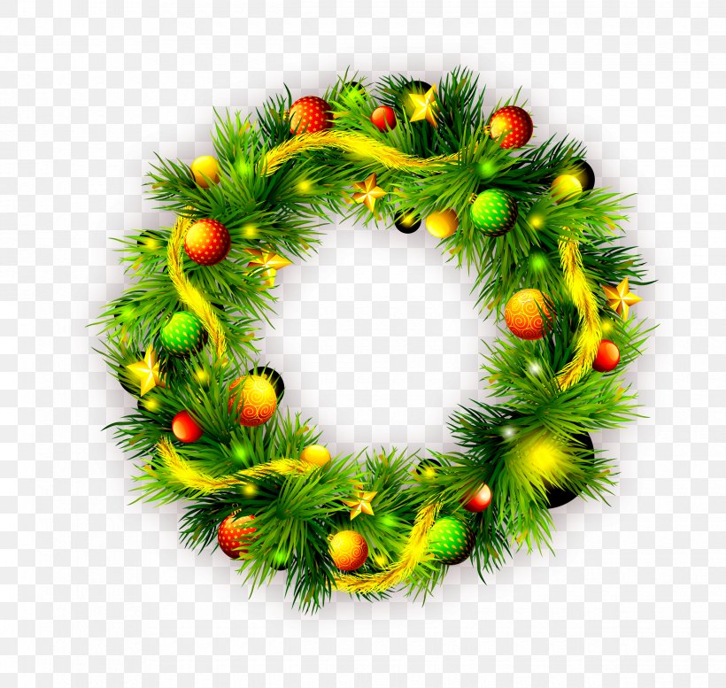 Wreath Christmas Gift Garland, PNG, 2480x2352px, Wreath, Christmas, Christmas Decoration, Christmas Ornament, Christmas Tree Download Free
