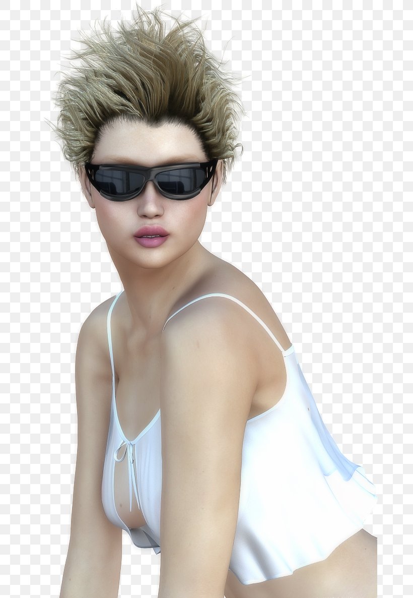Blond Black Hair Sunglasses Bangs, PNG, 680x1186px, Blond, Bangs, Black Hair, Brown Hair, Chin Download Free
