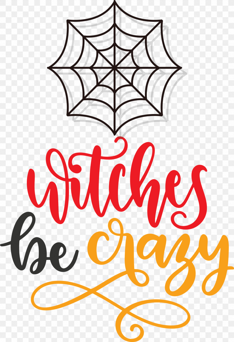 Happy Halloween Witches Be Crazy, PNG, 2060x3000px, Happy Halloween, Floral Design, Geometry, Leaf, Line Download Free