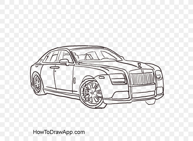 Rolls-Royce Motor Cars Rolls-Royce Motor Cars Drawing Image, PNG, 600x600px, Rollsroyce, Auto Part, Automotive Design, Automotive Exterior, Automotive Fog Light Download Free