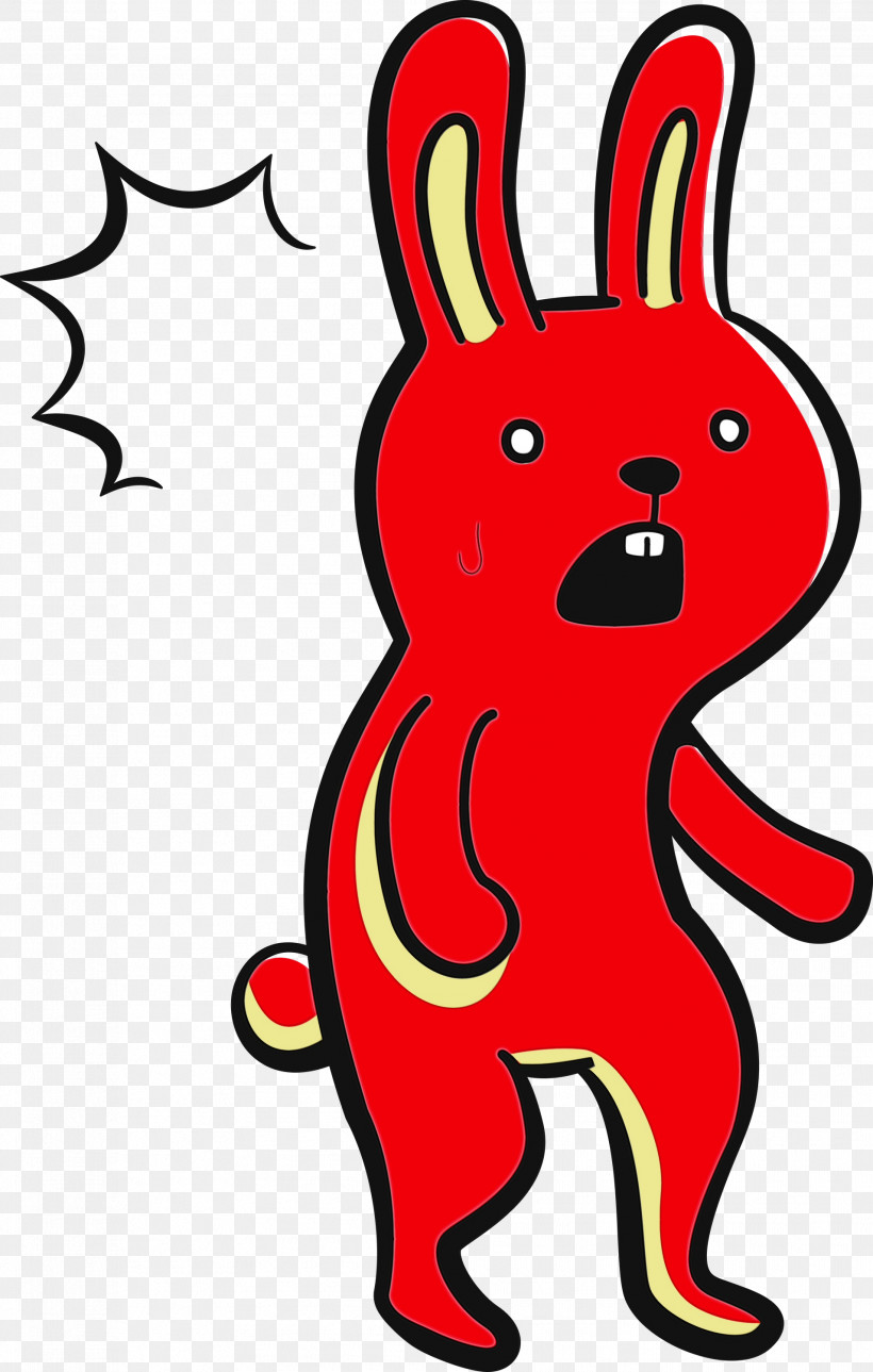 Snout Cartoon Red Line Animal Figurine, PNG, 1908x3000px, Rabbit, Animal Figurine, Cartoon, Cartoon Rabbit, Cute Rabbit Download Free