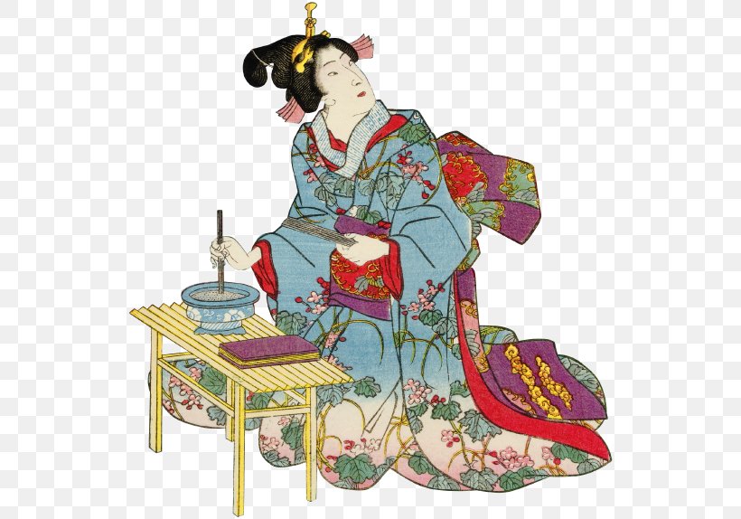 Ukiyo-e Japan Geisha Fukuoka SoftBank Hawks Edo, PNG, 540x574px, Ukiyoe, Costume Design, Edo, Edo Period, Fukuoka Softbank Hawks Download Free