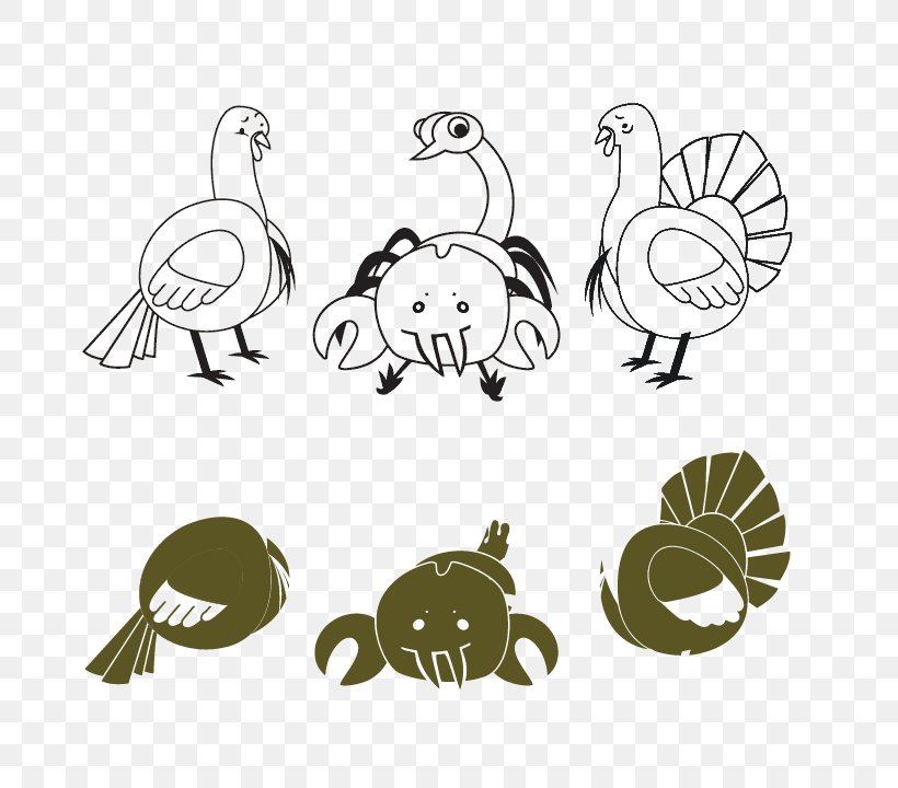 Bird Line Drawing, PNG, 720x720px, Drawing, Beak, Bird, Cartoon, Coloring Book Download Free