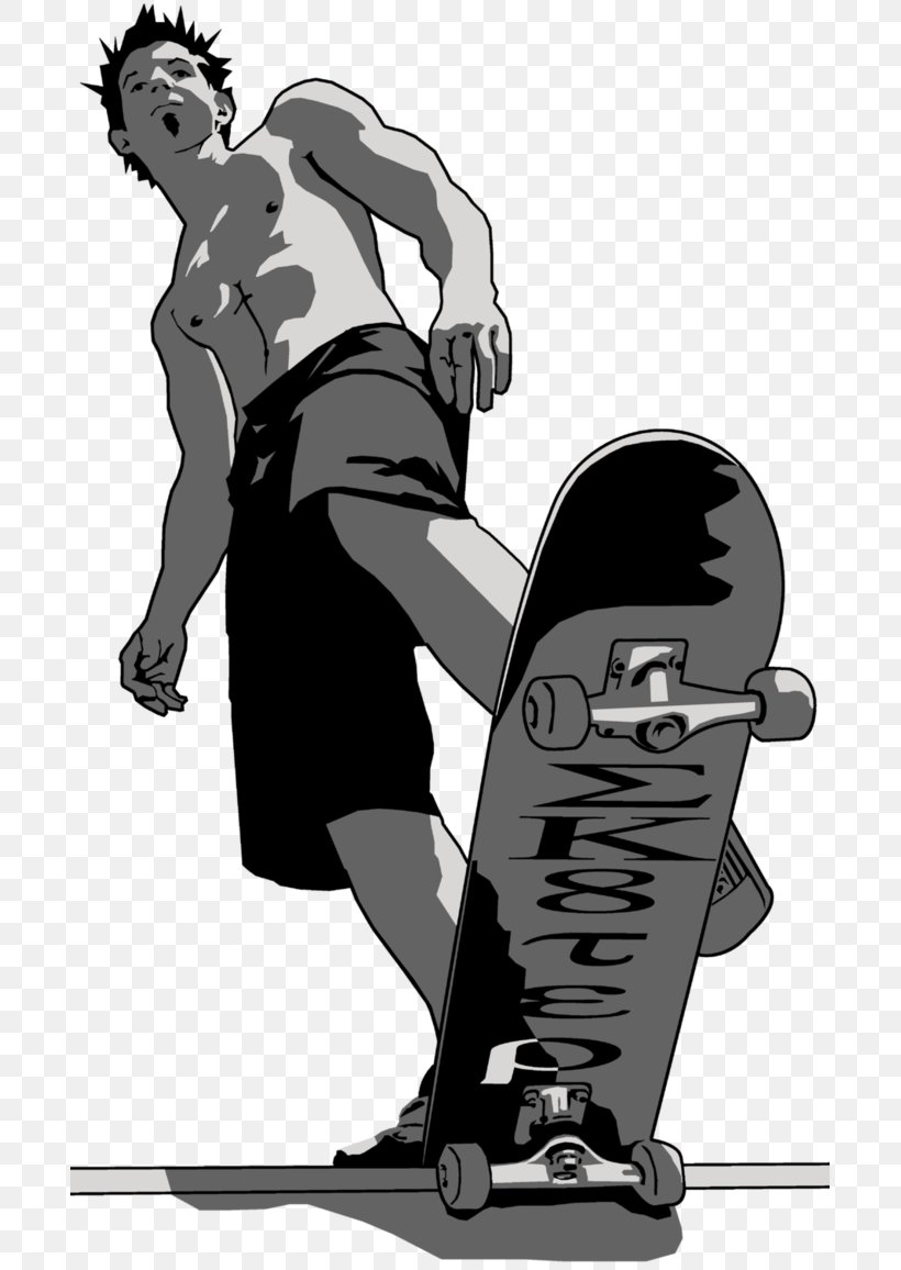 Skate 3 Skate 2 T-shirt Skateboarding, PNG, 691x1156px, Skate 3, Arm, Art, Black, Black And White Download Free