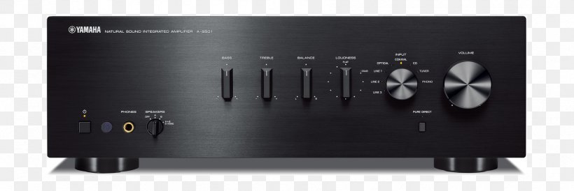 Yamaha A-S501 Audio Power Amplifier Yamaha Corporation Integrated Amplifier High Fidelity, PNG, 1793x600px, Yamaha As501, Audio, Audio Equipment, Audio Power Amplifier, Audio Receiver Download Free